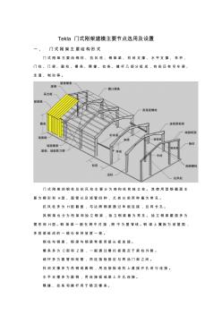 Tekla门式钢架建模主要节点选用及设置