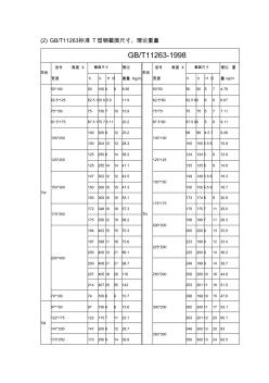 T型钢材料表