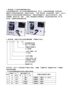 XGN-12机械联锁操作机构s使用说明书