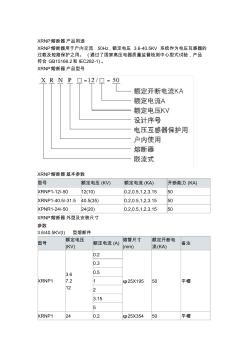 XRNP1熔断器使用说明书