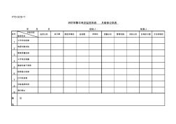 XTD-GCB-11消防与监控系统月维保记录表