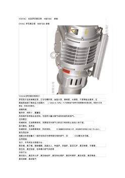 YOIVAC优宜罗茨真空泵MBP300参数