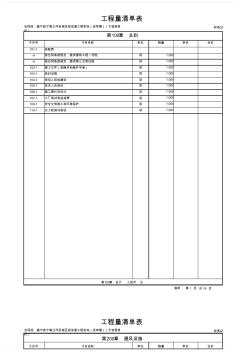 东莞塘厦清湖门诊黑马解释【标表2】工程量清单表无价格