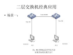 二层交换机经典应用