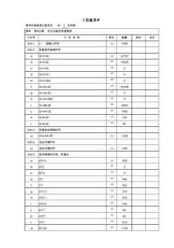 二标段交通安全设施清单