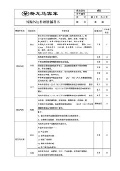 低压线束检验标准