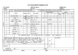 公路工程波形梁鋼護欄質(zhì)量檢驗評定表