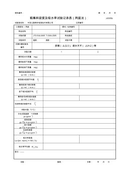 公路工程项目-粗集料密度及吸水率试验记录表(网篮法)(模板)