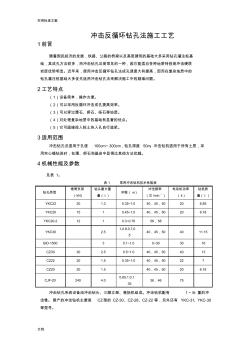 冲击反循环钻孔法施工实用工艺