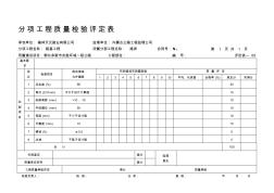 分項(xiàng)工程質(zhì)量檢驗(yàn)評(píng)定表2