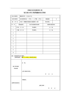 分项工程质量验收记录表(1)