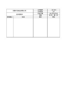 動(dòng)作控制卡模板