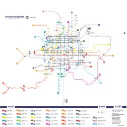 北京地铁轨道交通线路图2020