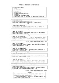 单个建设工程施工项目公开招标流程图