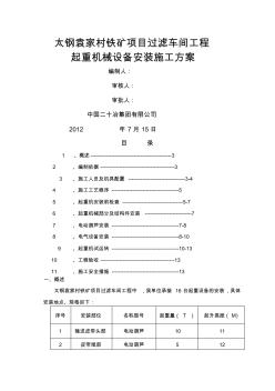 單梁橋式起重機及電葫蘆安裝施工方案 (2)