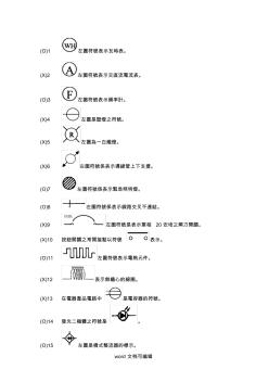 各种电力符号