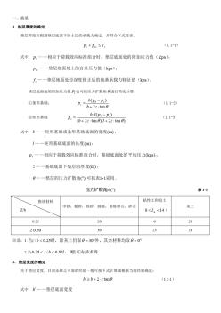 地基處理計算公式