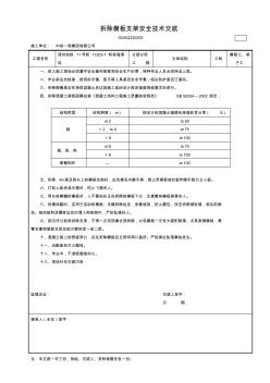 地鐵施工模板支架安全技術(shù)交底