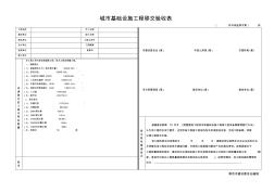 城市基础设施工程验收移交表(号路)1