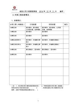 城投公司工程管理周报第八十七期