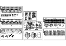 多层住宅楼建筑施工图的完整CAD图纸