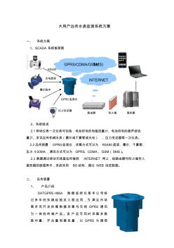 大用戶(hù)遠(yuǎn)傳水表監(jiān)測(cè)系統(tǒng)方案