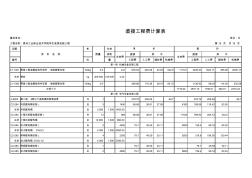 安裝工程計價表