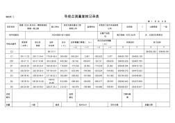 導線點測量復核記錄表