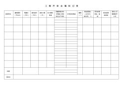 工程开标会唱标记录