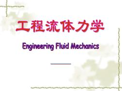 工程流体力学课件6明渠水流的两种流态及其转换