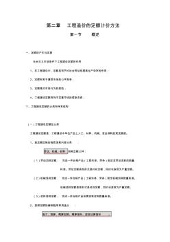 工程造价的定额计价方法资料