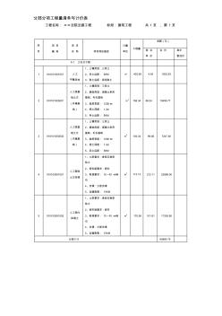 工程量清單投標(biāo)報(bào)價(jià)的編制