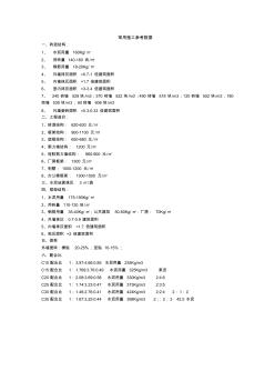 常用施工參考數(shù)據(jù)及土建、水電計算規(guī)則