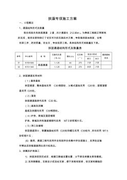 拱涵專項(xiàng)施工方案