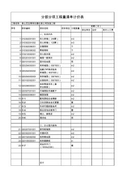 改造工程计价表