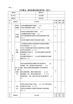 春季建筑施工安全生产检查用表