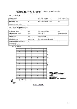 板(350厚)模板計算書