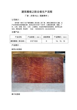 步高木业建筑模板生产流程