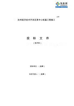 沧州某工程桩基(正循环潜水钻机自然造浆法)投标书技术标_secret