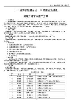 洞身開挖施工方案 (2)