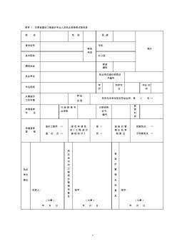 甘肅省建設(shè)工程造價(jià)專業(yè)人員執(zhí)業(yè)資格考試報(bào)名表