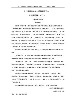 電力建設(shè)消除施工質(zhì)量通病守則塊料面層篇(試行)