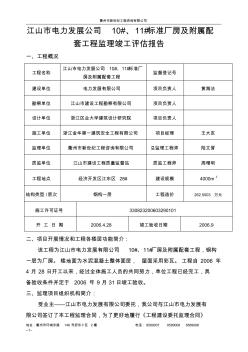 电力钢构主体评估报告 (2)