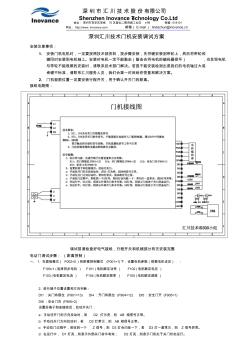 电动门距离控制调试说明(含电机参数表的)