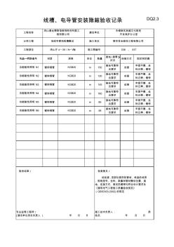 電器線管線槽隱蔽