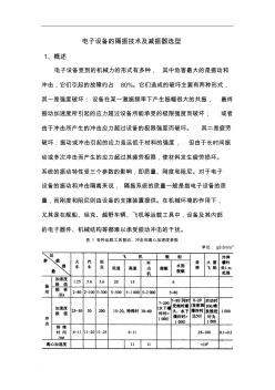 电子设备的隔振技术及减振器选型