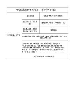 电气施工图审查要点表打分规则(调整后0420)