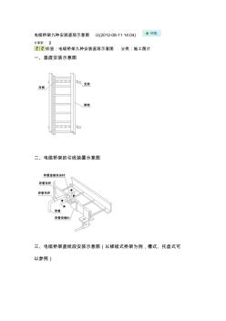 電纜橋架九種安裝直觀示意圖