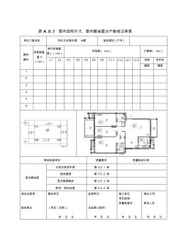 福建省分户验收表格