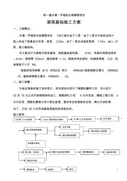 筏板基础施工方案